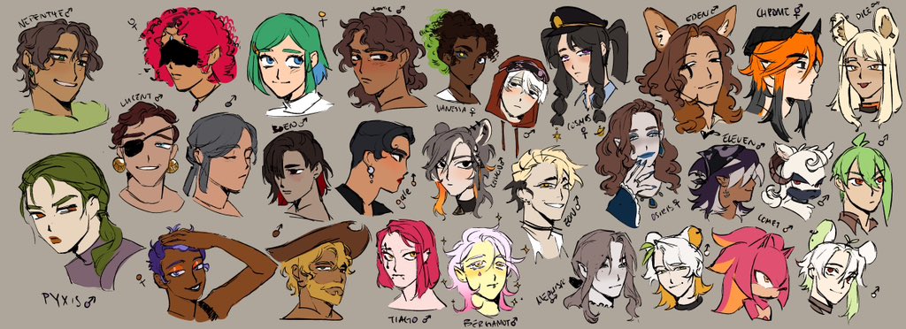 pyrlemon's tweet photo. five billion ocs https://t.co/qnjmYt73GJ