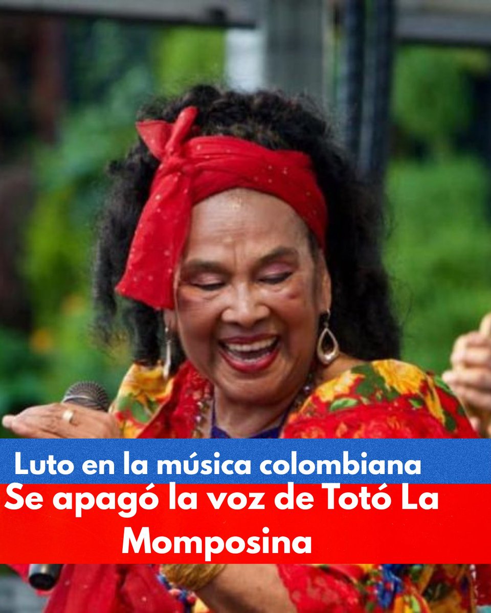 ZenuZC's tweet photo. #Actualidad La música folclórica y la cultura en Colombia, están de luto. A los 85 años falleció la cantautora colombiana, Totó La Momposina, este lunes 19 de mayo. Durante décadas llevó la música autóctona de Colombia por varios países.
📷 @RadNalCo https://t.co/A5Uw4Y0yQf