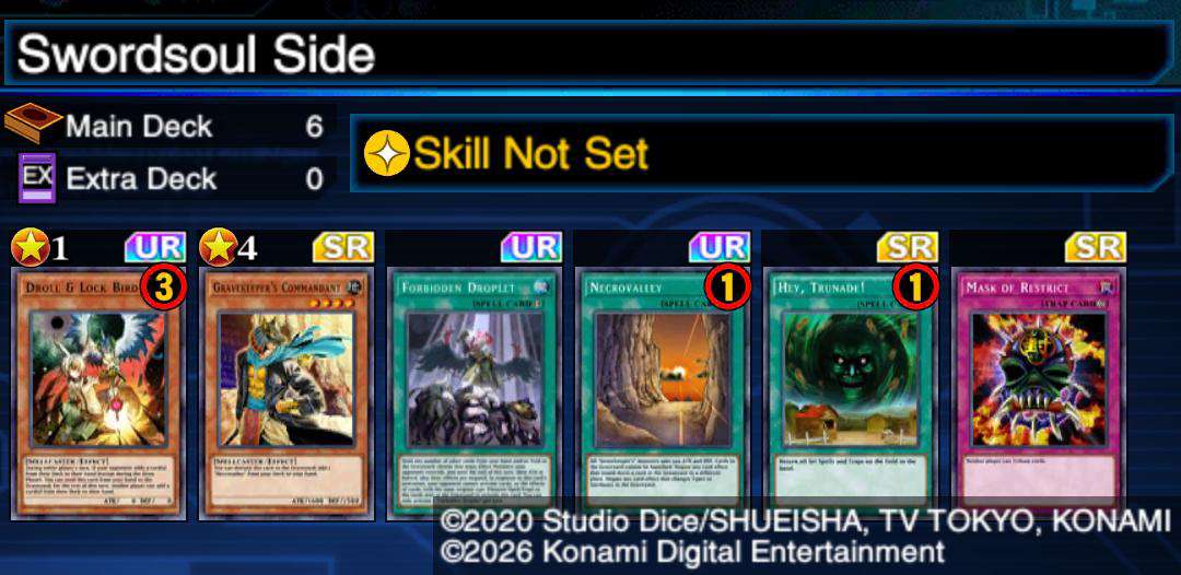 DiuanPL's tweet photo. 3rd place Roze Cup #6

R1 Bye
R2 Therion XOO
R3 Vaalmonica OO
SF Swordsoul XX
3rd place DQ W

I tried to balance my techs in the main deck by running 2 Droll and 2 Droplet, but I never drew them at the right time. https://t.co/84HiWSztjh