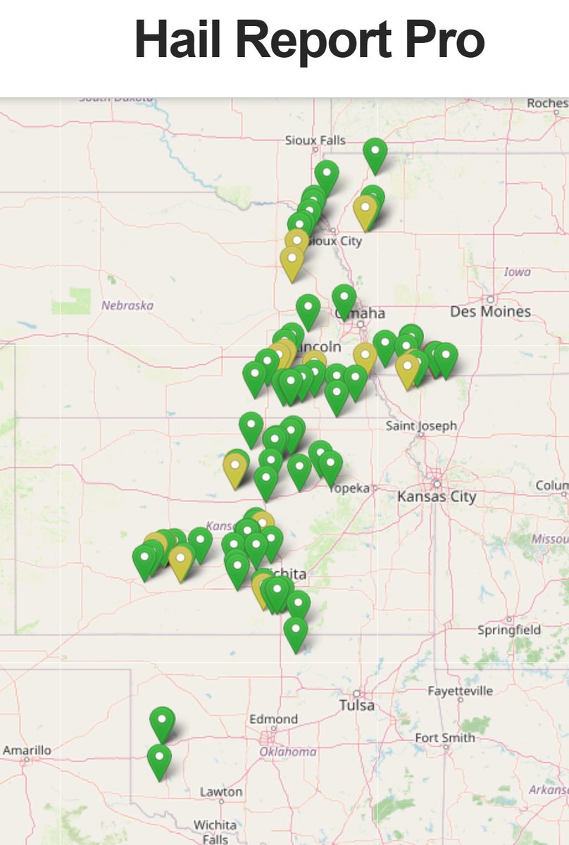 PDRintel's tweet photo. Monday May 18th 2026 - 90 hail storms in 9 states (IL, IN, KS, NE, WV, VA, IA, OK, MO) - https://t.co/FcGvXXeX7Z + Hail map ~ Checkout https://t.co/VHx2Vty1Gq https://t.co/ubTgtzsRSJ