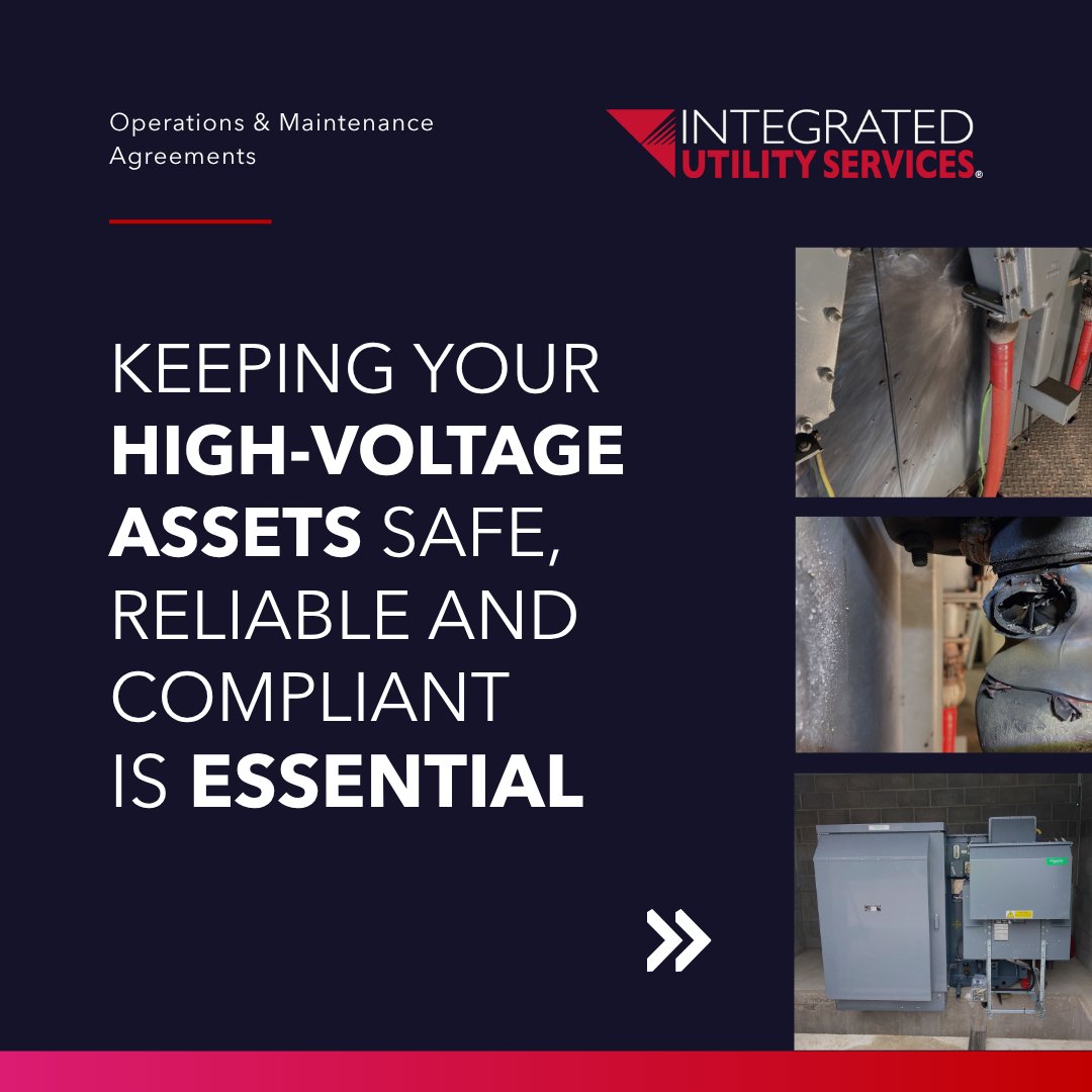 IntegratedUS's tweet photo. Keeping your #highvoltage assets safe, reliable &amp; compliant isn’t optional, it’s essential

That’s why so many organisations across the UK trust us to manage, maintain &amp; protect their private HV networks

https://t.co/ba2agC7yYR https://t.co/skf4u7ISmX