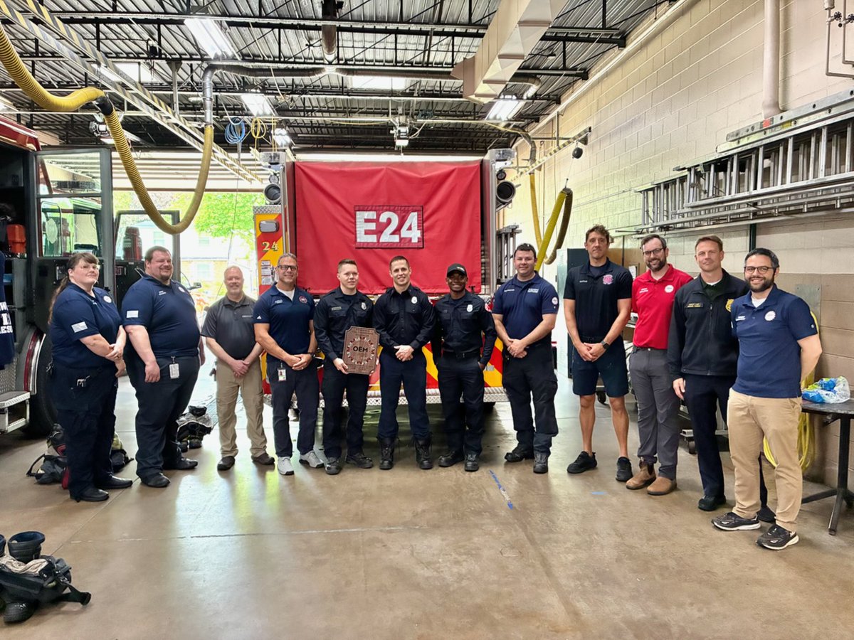 BenWWeston's tweet photo. 1 shift. 24 calls. 3 cardiac arrests. All 3 resuscitated.

Congratulations to @MilFireDept Engine 24 on receiving @MKE_OEM Distinguished Dedication Service Award during #EMSWeek2026.

An extraordinary example of clinical excellence, teamwork, resilience, and unwavering commitment to those we serve.

Grateful for the thousands of EMS clinicians serving Milwaukee County every day.

#mkeEMSexcellence