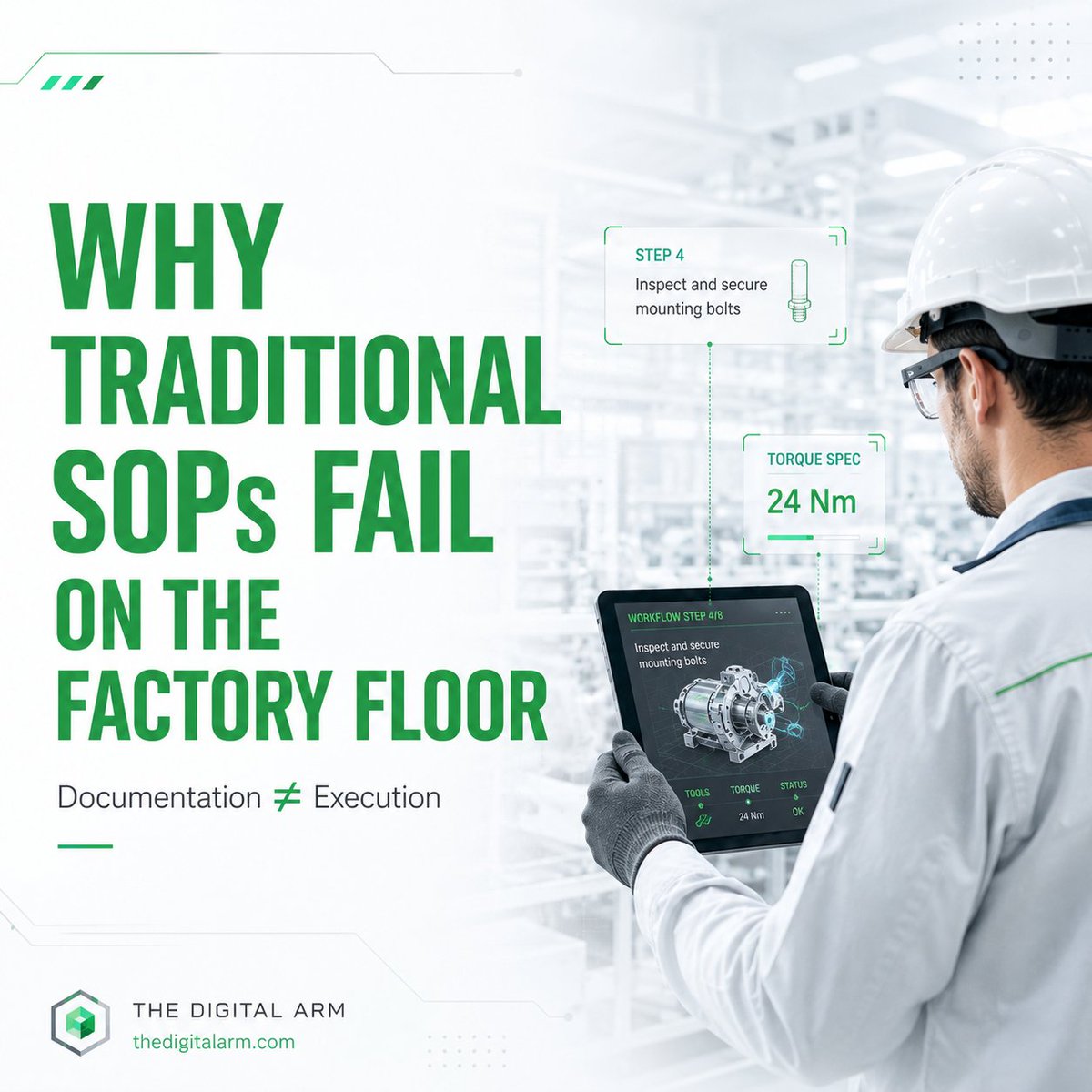 TheDigital_ARM's tweet photo. Most SOPs work on paper.
Real operations need workflow clarity.

AR/VR is changing industrial training and execution.

Ceo@thedigitalarm.com | https://t.co/bKRDBon34U

🔗 Apply here

https://t.co/USTlYAw4qn

#ARVR #Manufacturing #Industry40 https://t.co/iFZ3EFSFQr