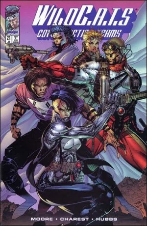 JonathanJColton's tweet photo. What is Travis Charest's MAGNUM OPUS? 

A. Alan Moore run on Wildcats. 
B. X-men-Wildcats 
C. Spacegirl 
D. The Metabarons https://t.co/RZvtPzGBAa