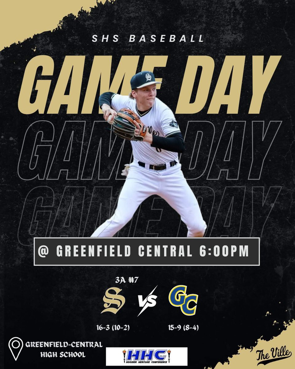 SHSBaseballGB's tweet photo. The Bears look to bring home a conference title tonight! Make the drive and show some support!

🆚 Greenfield Central Cougars
📍 GCHS
⌚️ 6:00 PM
📺 GameChanger/Twitter updates 
🌦️ 77°
📝 Bears look to win their first conference title since 2014

#rollbears https://t.co/JWyvWNTicB