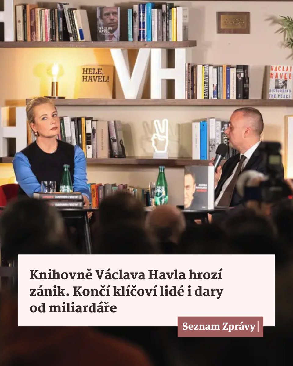 SeznamZpravy's tweet photo. 📖 Další fungování Knihovny Václava Havla je v ohrožení. Poté, co odešel hlavní sponzor Zdeněk Bakala, plánuje skončit celý tým instituce. Rozbuškou změn mají být i vize ředitele knihovny Tomáše Sedláčka.

👉 https://t.co/wykGO1I1A1 https://t.co/Y1h8Q1SlVd