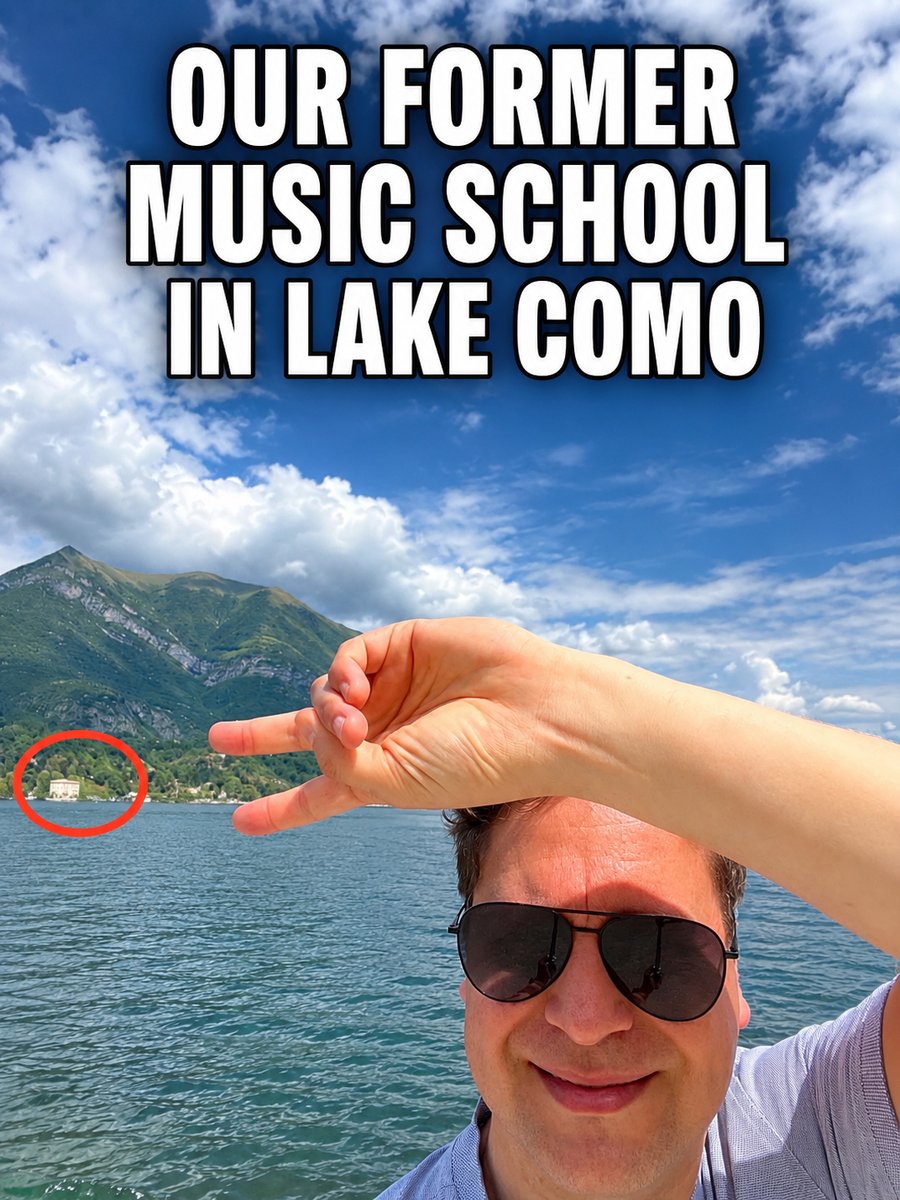 DanPerforms's tweet photo. Still can’t believe this place across Lake Como used to be our music school. Now it just sits there looking like the setting of a Bond film while the rest of us still have PTSD from juries and sight reading. 🇮🇹🎹🌊

#LakeComo #Como #Italy #ClassicalMusic #MusicLife #TravelItaly https://t.co/gKP2iN2rQH