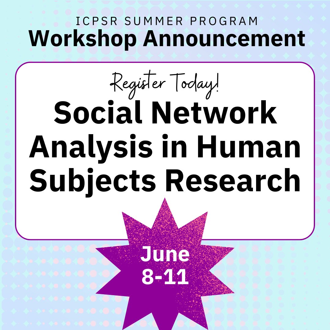 ICPSR Summer Program tweet media