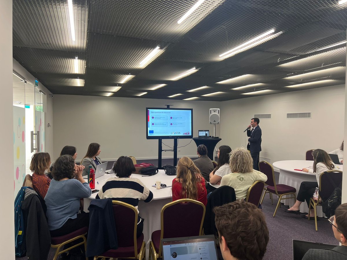ensienetwork's tweet photo. ☕ The European WISE Alliance Hybrid Virtual Coffee just wrapped up in Iași, in the framework of #EFT2026!

😊A great informal moment to connect, exchange experiences and strengthen cooperation across the #WISE community. https://t.co/CUy9JlSq9D