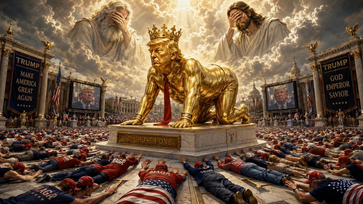 CamperVanSolo's tweet photo. @TrumpGirlLove Exodus 32 seems more appropriate tbh... https://t.co/viS5DXa9Vb