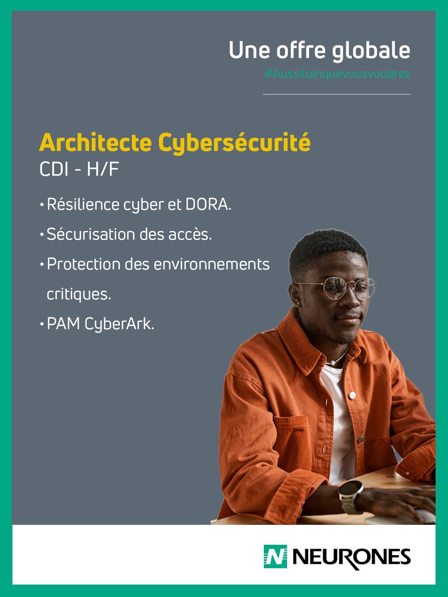 NEURONES's tweet photo. Chez NEURONES, les talents font la différence ! 🚀

Tu recherches un nouveau défi dans l’IT ? Au sein du pôle Infrastructures, le groupe recrute des profils techniques pour des missions variées.

Découvre les offres et trouve le poste qui te correspond : https://t.co/AkyCZwBhSA https://t.co/YOfIne8QBN