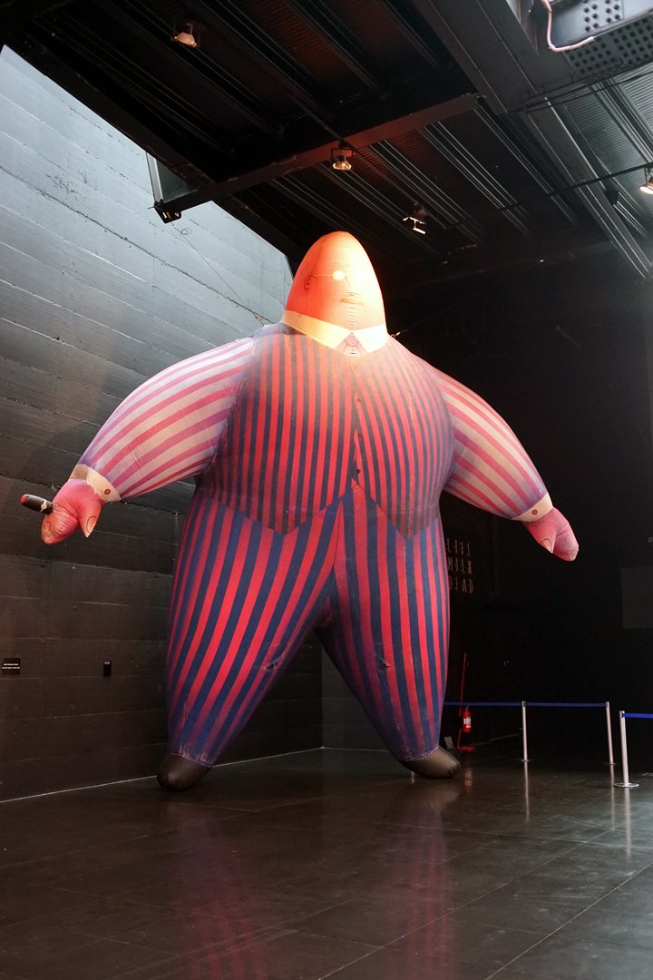 bpmilost's tweet photo. @pinkfloyd Their mortal remains exhibition in Rome: too young for the 1977 tour... 😉 https://t.co/QR3aHvEpE1