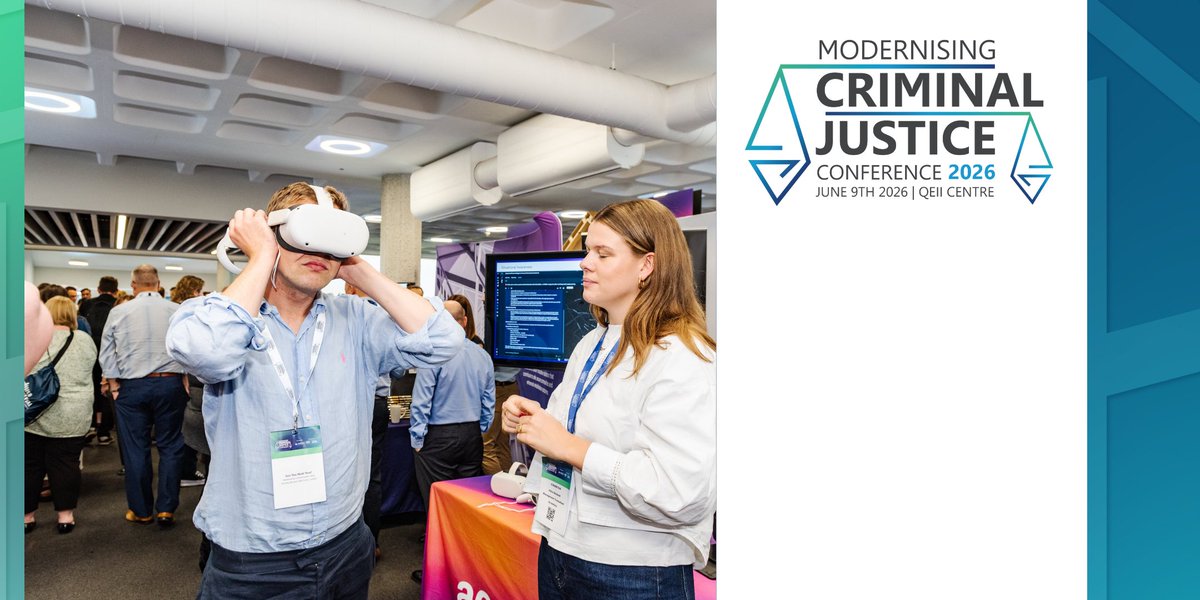ModJusticeConf's tweet photo. Test and discover time-saving solutions and new technologies at Modernising Criminal Justice on 9th June in London >> https://t.co/riKhZssWIW
Tickets are FREE for the CJS and wider public sector https://t.co/E2Z0ZcxHPJ