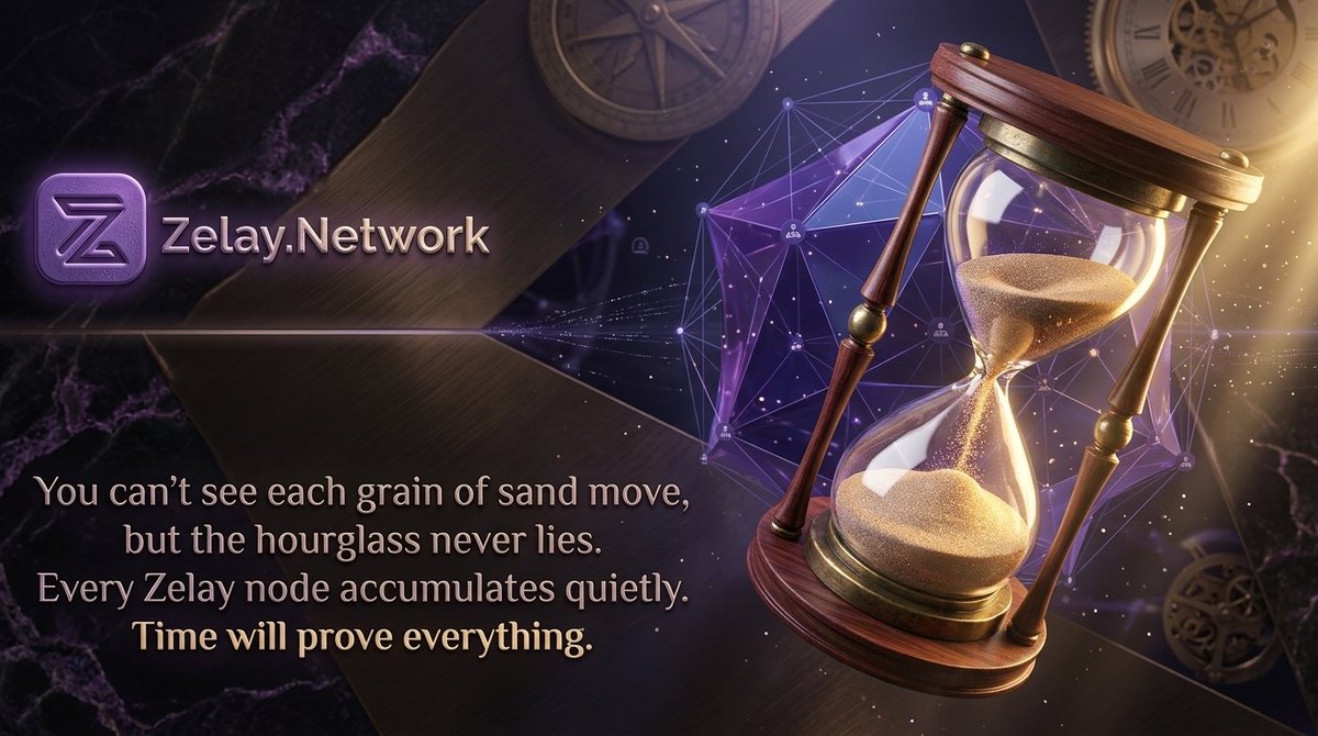 zelaynetwork's tweet photo. You can't see each grain of sand move.
But the hourglass never lies. ⏳

Every Zelay node accumulates quietly.
No applause. No spotlight.
Just steady, silent building.

The decentralized future isn't a prediction.
It's already flowing.

Time will prove everything.

@Zelay.Network https://t.co/Cg6wQbgDkk