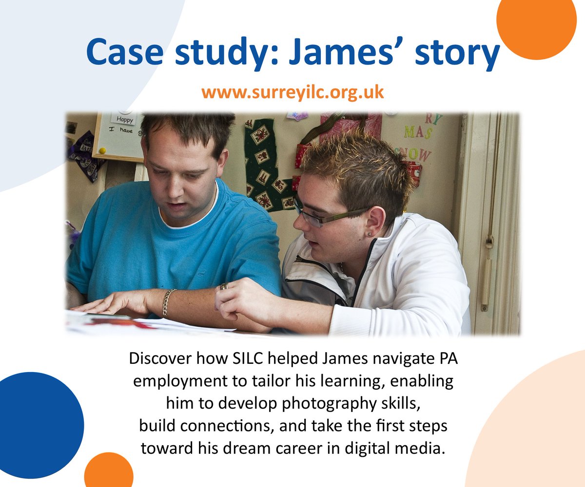 SurreyILC's tweet photo. Discover how SILC helped James navigate PA employment to tailor his learning enabling him to take the first steps toward his dream career in digital media | https://t.co/PLJggKt8wF https://t.co/mkLxPmSCM5