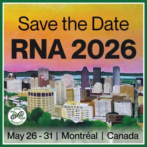jrRNAscientists's tweet photo. Join us at the RNA Society Jr. Scientists “Meet &amp; Greet” next week at the RNA 2026 Conference!

Location: 517 Foyer
Date: Thursday, May 28
Time: 4:15–5:15 PM

Meet fellow Jr. RNA Scientists, connect with the Reps, and settle into the conference community. Plus — games &amp; prizes 👀 https://t.co/demYOdMNO3