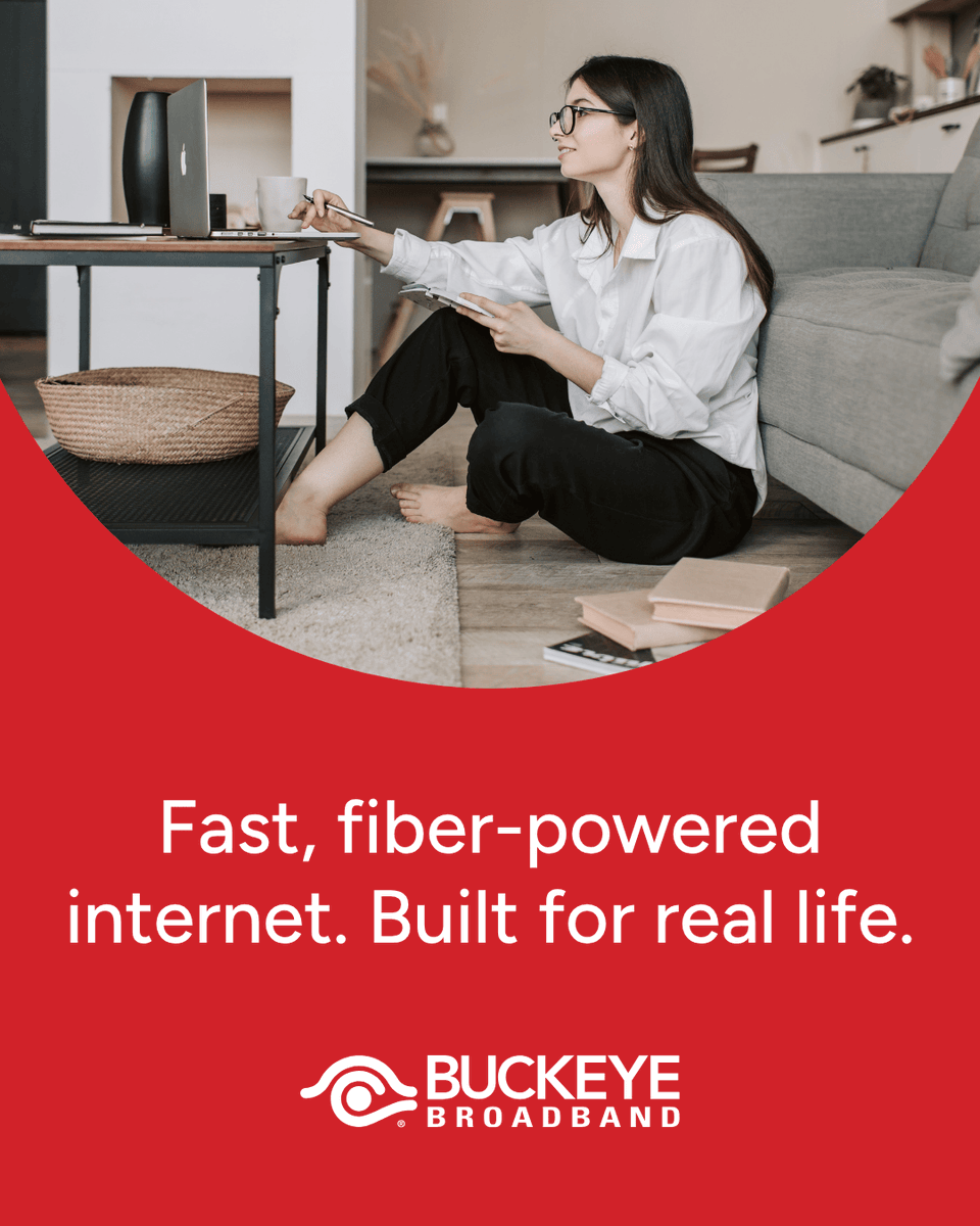 BuckeyeInternet's tweet photo. Fast internet is great. Reliable internet is better.

With Buckeye, you get speeds up to 10 Gig on a fiber-powered network built to keep up with streaming, gaming, and working all at once.

#BuckeyeBroadband #HomeInternet #LocalSupport https://t.co/RbfJNZno98