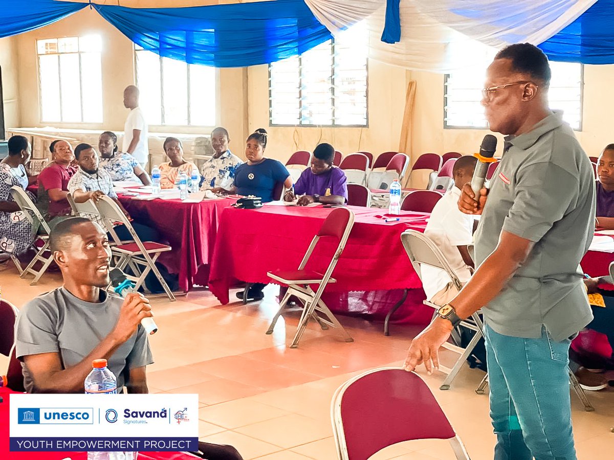 savsign's tweet photo. We are back for another #impactful year of the Youth Empowerment Project (YEP).
Last week we begun the training of teachers in the South Tongu District of the Volta Region, equipping them with #innovative teaching #methodologies and approaches to deliver effective, interactive, https://t.co/fPvlSVYH0B