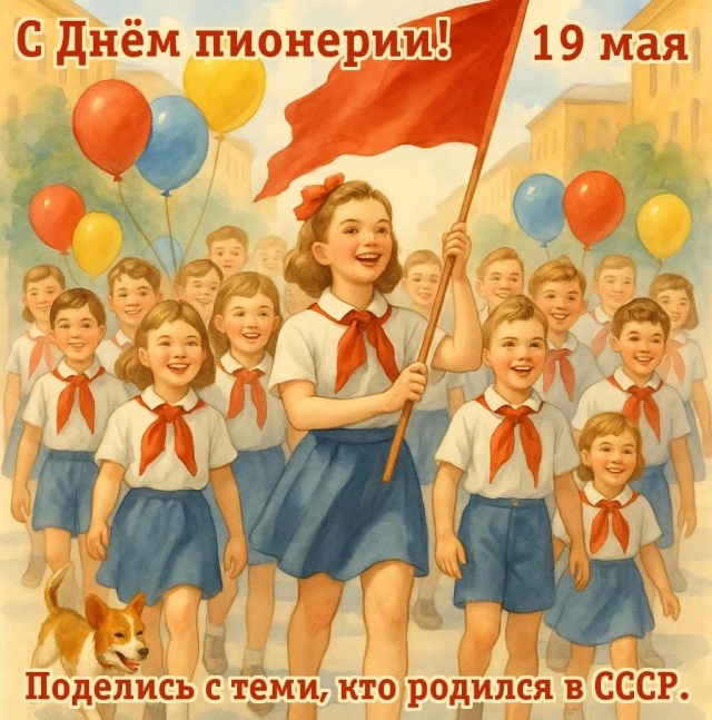 kiskinstepan's tweet photo. День пионерии – праздник моей юности!

Поздравляю все поколения пионеров! https://t.co/c1T0oN68jX