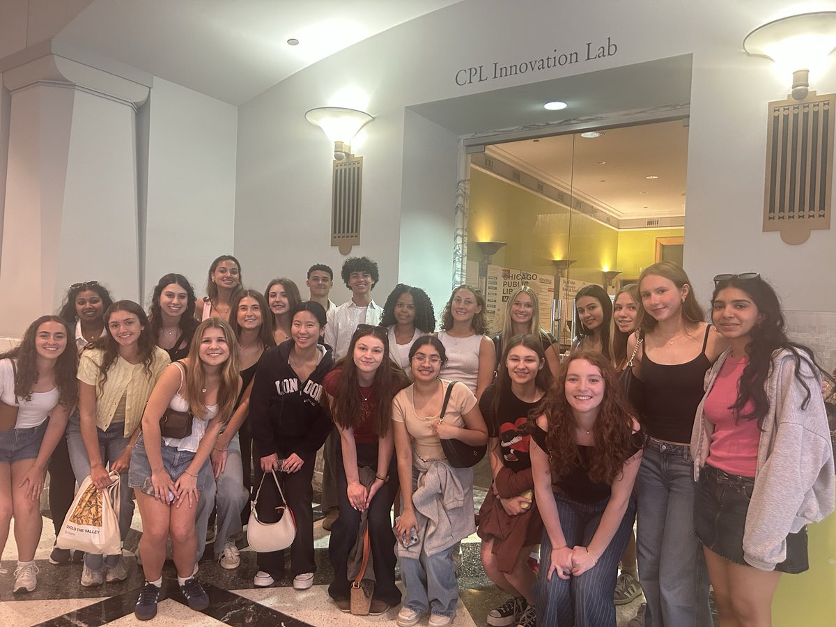 Tyler2Historic's tweet photo. Annual AP Research trip to the Harold Washington Library in Chicago. It possesses such a cool history of progress, equality, perseverance and post modern architecture. This was a really special group this year. Super proud of them. @BEHS_SDE @andyfarleyBE https://t.co/T0waijNkke