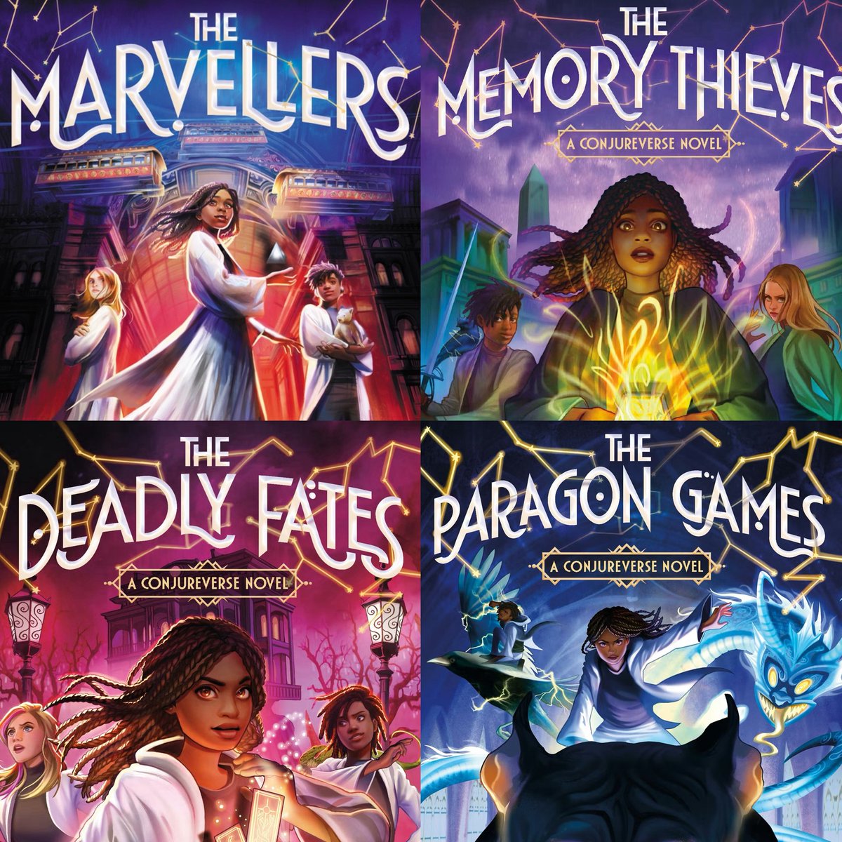 fierrowill's tweet photo. how about we adapt this beautiful 4-book series about a black conjure girl slowly piecing together lost history of her academy while simultaneously trying to save the world by Dhonielle Clayton? #theconjureverse https://t.co/OIghl3Llwd