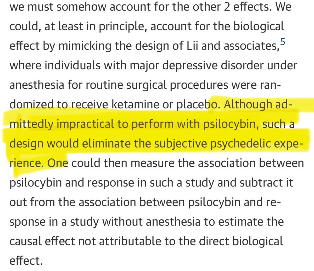 TheBorisLab's tweet photo. maybe we could anesthetize people on psilocybin…Impractical? 😂 that’s my favorite type of study

Though I can already tell you anesthesia does not eliminate subjective experience https://t.co/AAF0xft6ag
