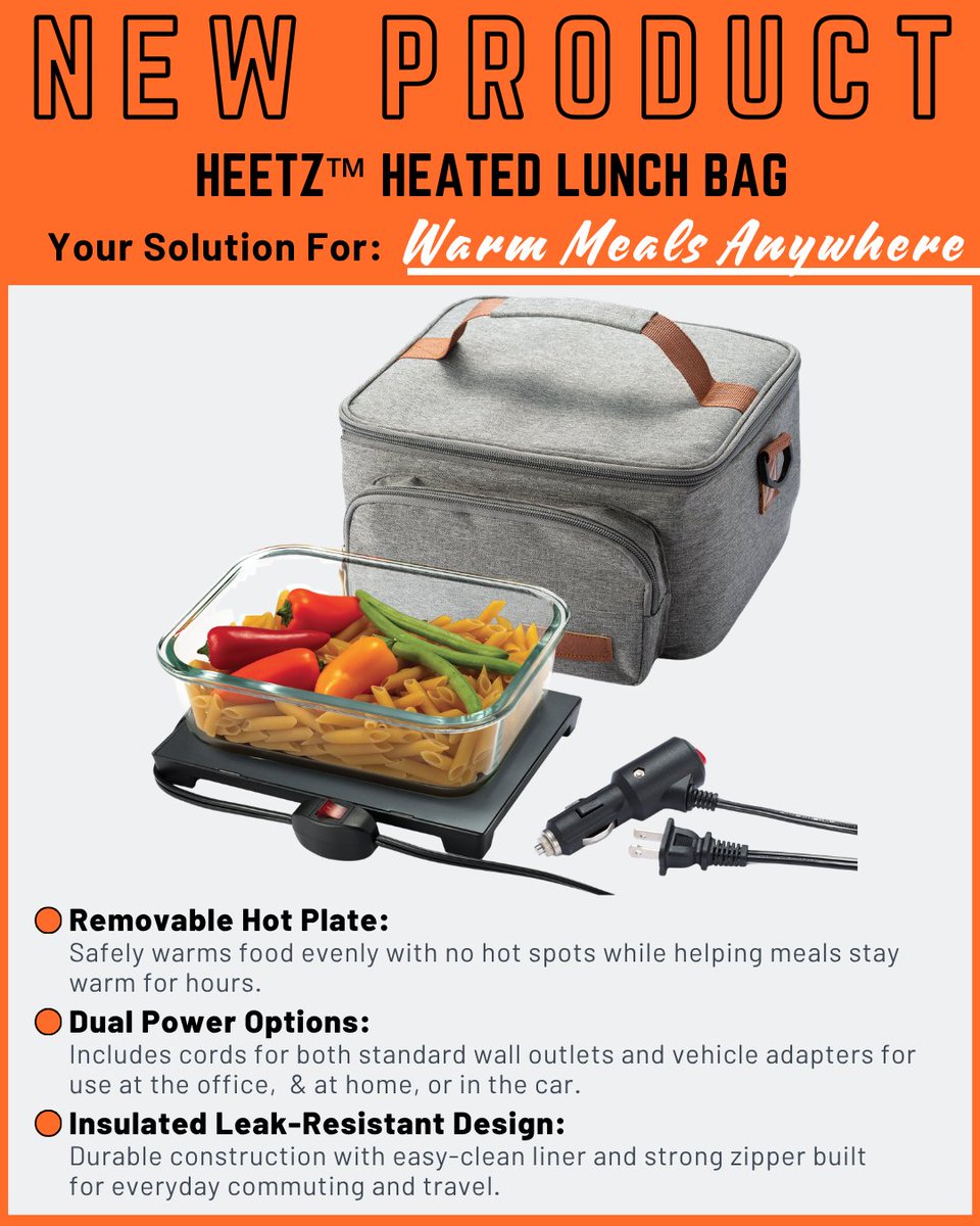 VictorTechBrand's tweet photo. Meet the Heetz™ Heated Lunch Bag.
Enjoy warm meals at the office, at home, or on the road — no microwave needed. Featuring dual power options, a removable hot plate, and a portable insulated design built for everyday work life.

🔗 https://t.co/lgqxs88HdB

#Heetz #HeatedLunchBag https://t.co/dCwHgP57m4