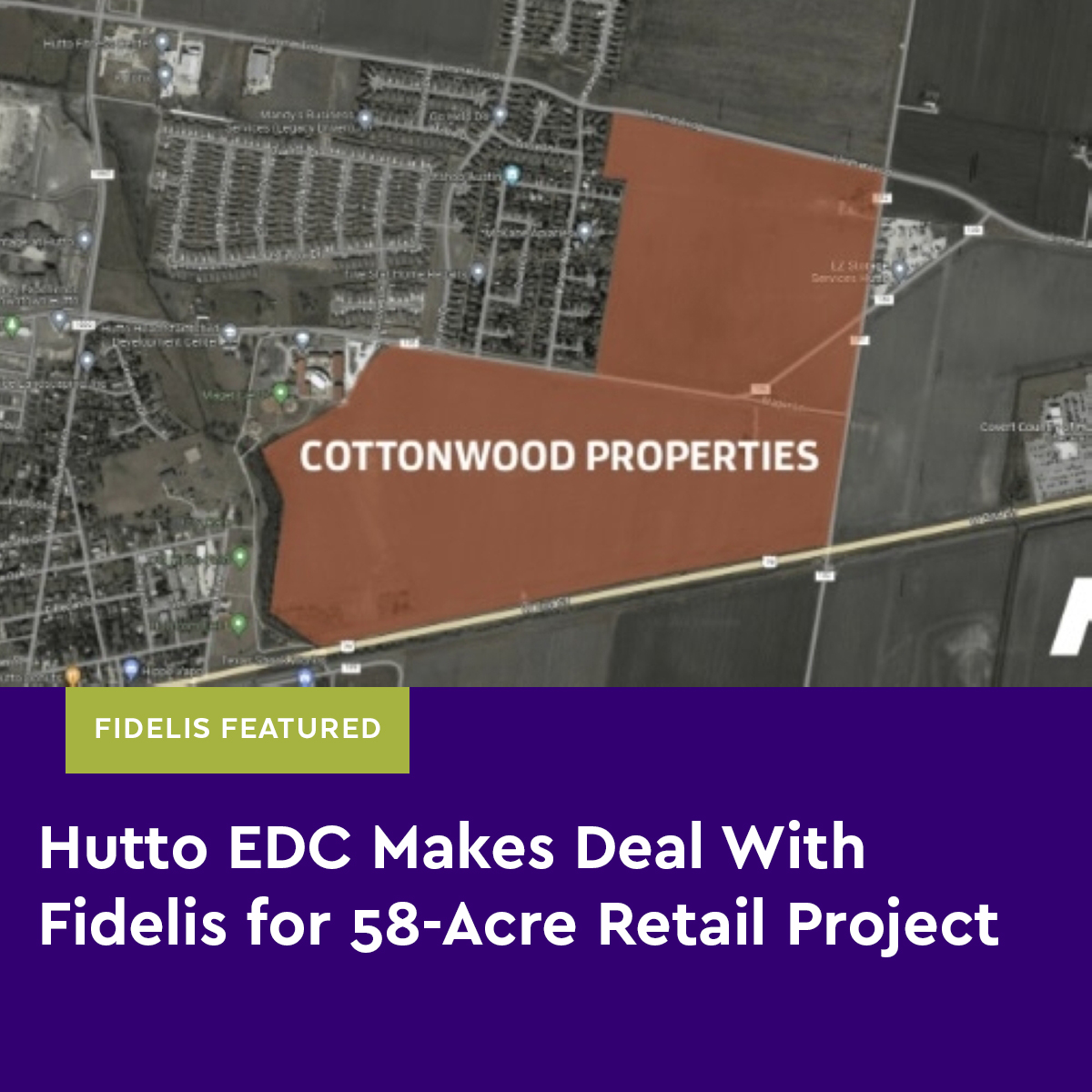 FidelisHouston's tweet photo. "The Hutto Economic Development Corporation announced it has entered into a contract with Fidelis..."

Read More: https://t.co/pJlVuhh2qs

#Fidelis #Texas #retailshoppingcenter #commercialrealestate #HuttoTX #CottonwoodMarketplace https://t.co/J6lnNTwWN4