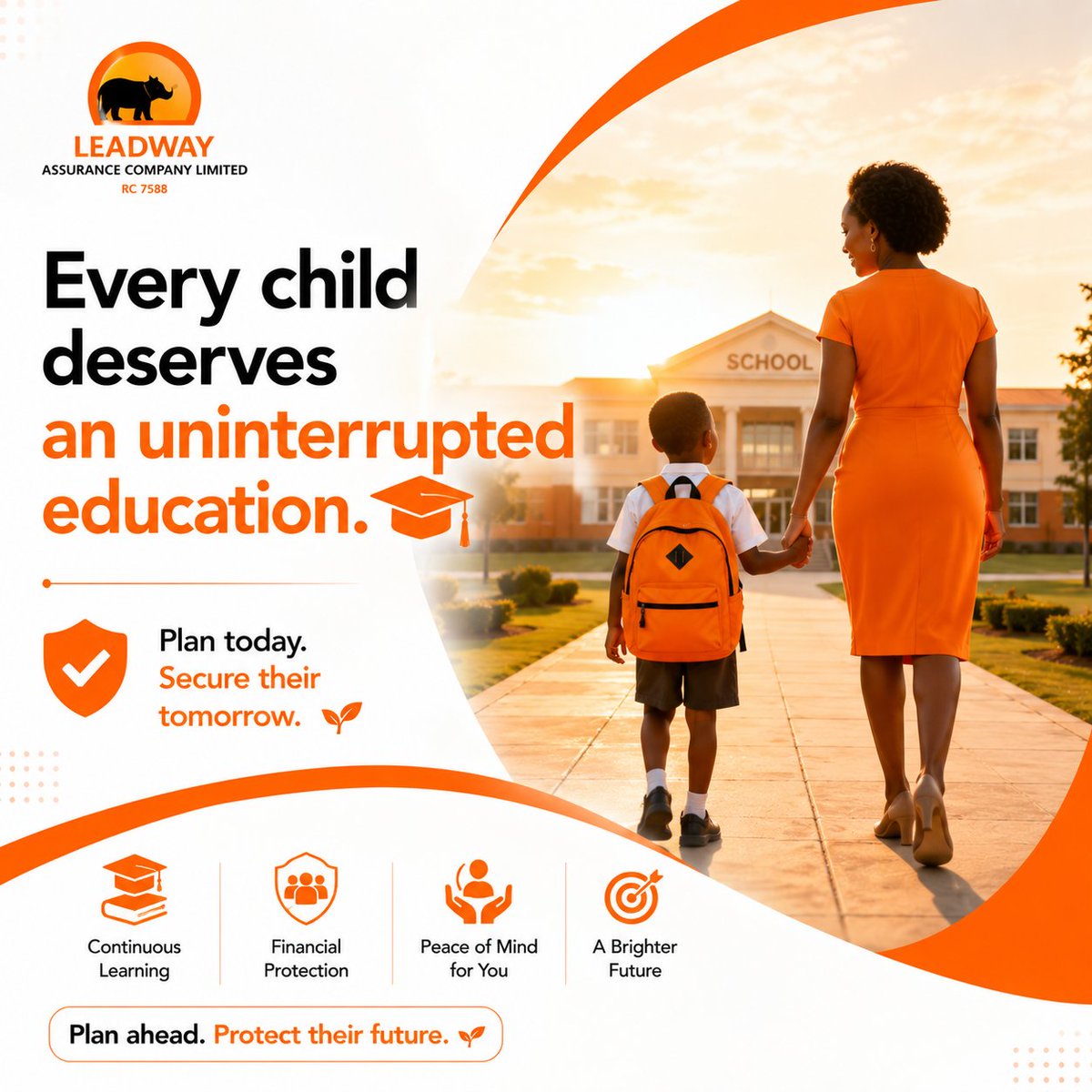BOLAABIODU4411's tweet photo. A well-structured education plan guarantees uninterrupted learning. 

Because every child deserves the chance to complete their education without financial setbacks.

#EducationPlanning #SecureTheirFuture #FutureReady #SmartParenting #FinancialSecurity #LeadwayAssurance https://t.co/An6KgGtwzA
