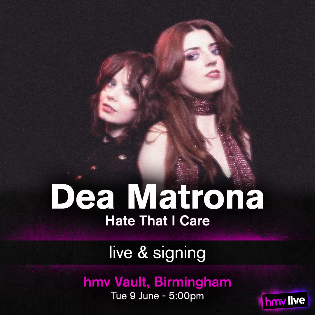 hmvtweets's tweet photo. JUST ANNOUNCED!

Catch @DeaMatronaBand as they celebrate the release of Hate That I Care with a live in-store performance and album signing at @hmvVault!

Pre-order from 11am tomorrow to secure your place!

https://t.co/vkwRIYzbyu

#hmvLive https://t.co/wgHgq6VQjO