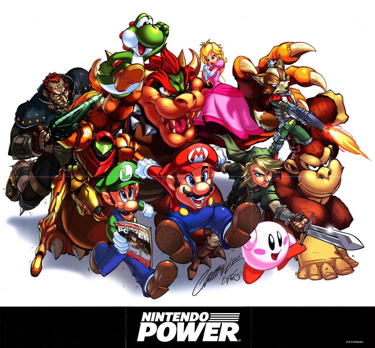 A giant poster included with Nintendo Power Issue 200