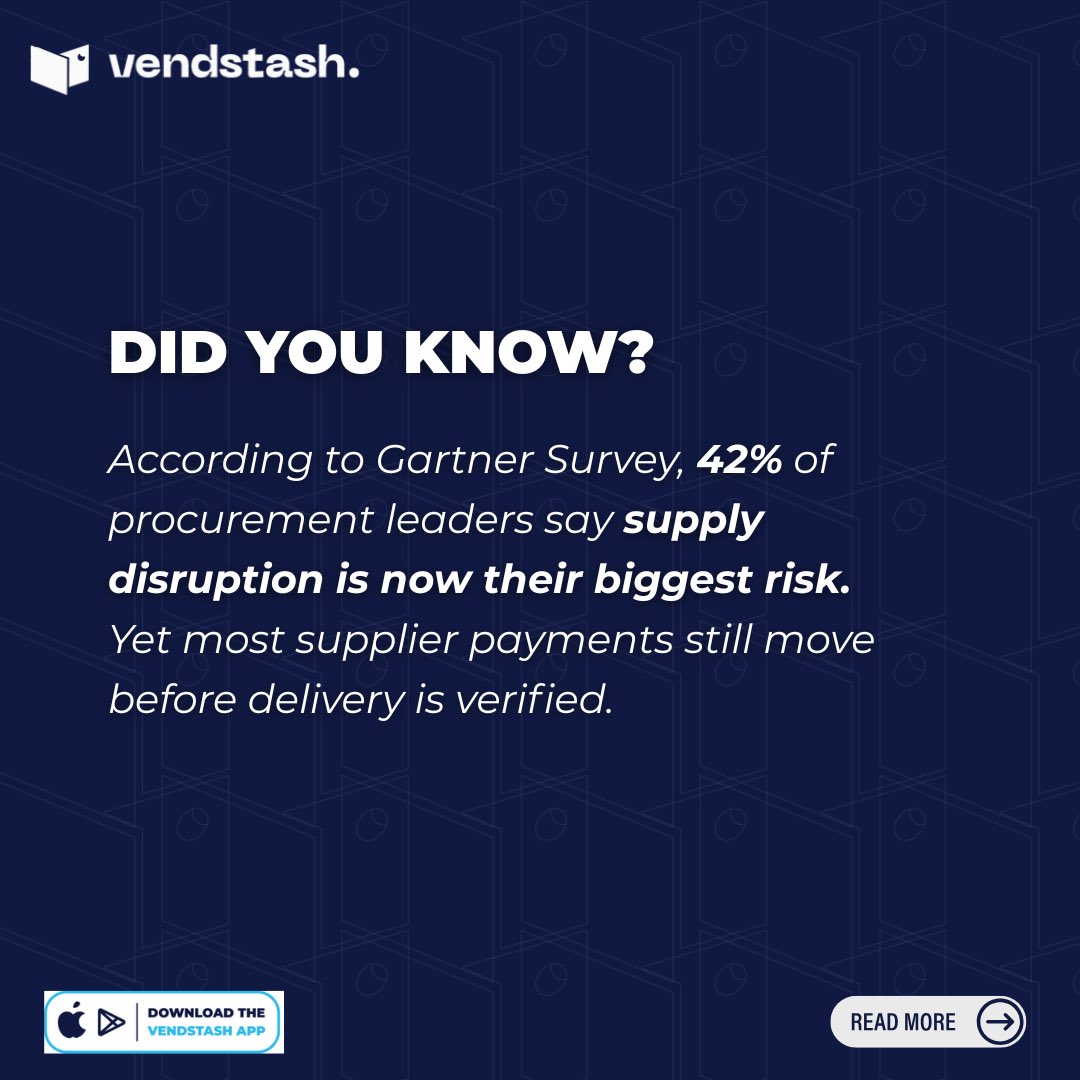 vendstash's tweet photo. Most businesses already have procurement processes in place. 

Payment protection is where things become risky.💰

In this post, we unpack how escrow can help procurement teams reduce supplier risk.

Use Vendstash ➡️ https://t.co/DWDP7TSy7T

#Vendstash #escrow #ecommerce #tech https://t.co/0qgizye32r