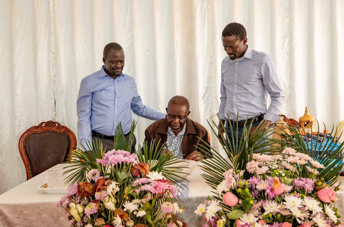 DrOburu_O's tweet photo. This evening, I joined friends and family to condole with the Member of Parliament for Nyando, the Hon. Jared Okello, following the untimely transition of his beloved mother.

Visiting the family home in Karen, Nairobi, I conveyed my heartfelt condolences to Hon. Okello and his family during this profound moment of grief. The loss of a mother is a deep, foundational sorrow, yet we take comfort in the legacy of love, strength, and wisdom she leaves behind.

Our thoughts and prayers remain with the entire family and the people of Nyando. May the Almighty grant them fortitude, and may her soul rest in eternal peace.