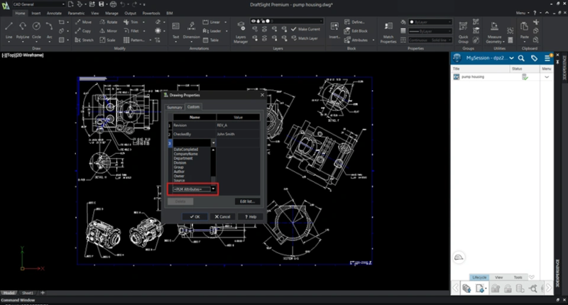SOLIDWORKS's tweet photo. The #DraftSight R2026x FD02 update introduces new tools for #PLM and nesting directly within the DraftSight environment, significantly enhancing the user experience. This update also includes numerous features designed to improve downstream workflows and manufacturing processes. Key enhancements feature the ability to view and manage PLM data in the Drawing Properties, automated part nesting capabilities, and an array of new dimension tools that reduce the need for manual work. Get all the details in this blog. https://t.co/g4C9cSnQ4C