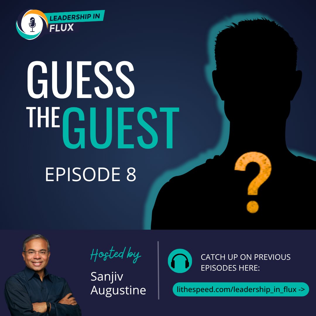 lithespeed's tweet photo. 🎙️ Guess the Guest

Our next guest on Leadership in Flux has helped lead major enterprise transformations, advised exec teams, &amp; navigated complexity at the highest levels of business and technology.

Catch up here: https://t.co/z5fkzwYOii

#leadershipinflux #adaptiveleadership https://t.co/3VT9o7XHlf