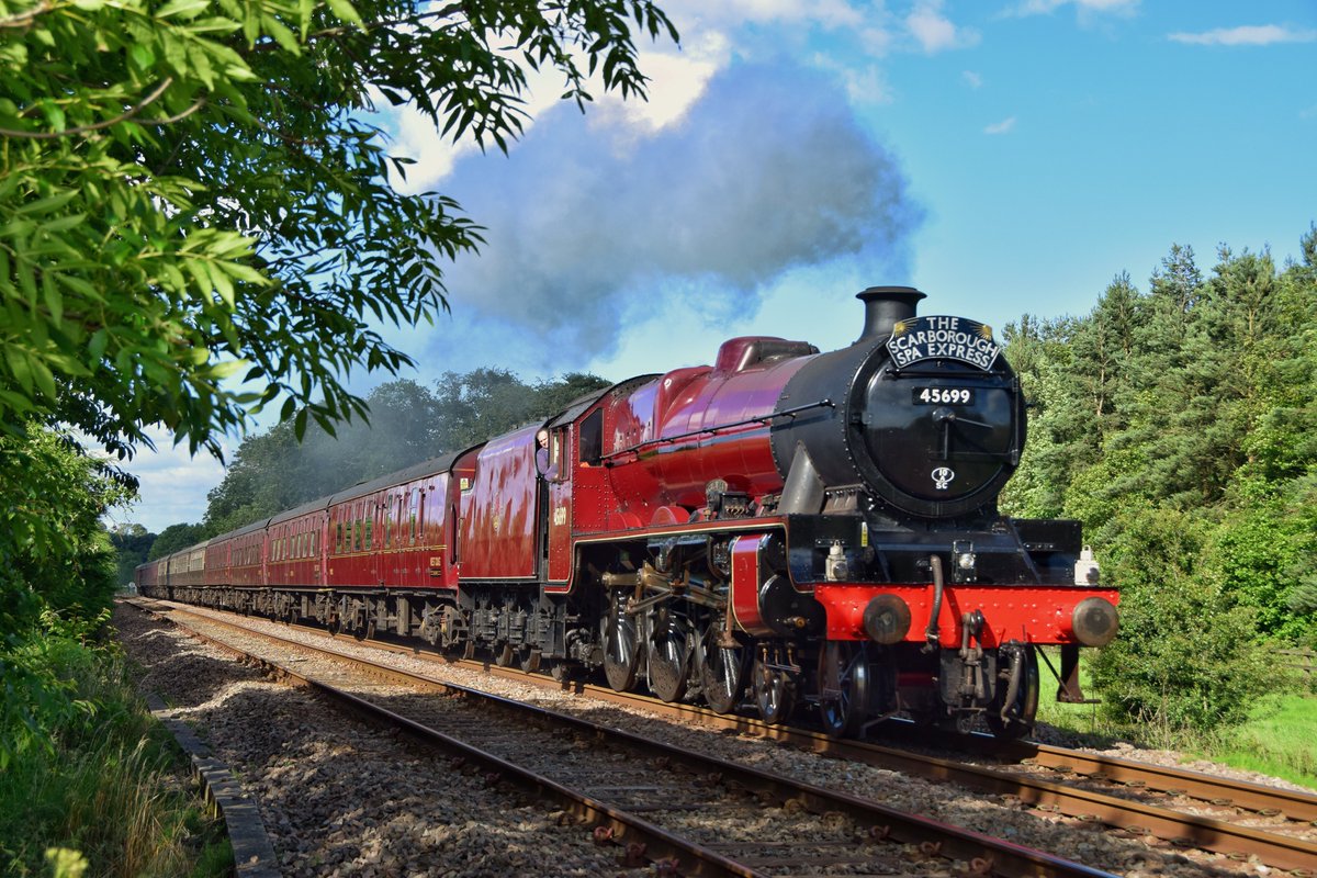 westcoastrail's tweet photo. 4 weeks today, 17th June the first Scarborough Spa Express of 2026 leaves Carnforth.

#Carnforth, #Skipton, #Keighley, #Shipley, Woodlesford (Leeds), Church Fenton, #York. 

#ScarboroughSpaExpress #SteamTrain #HeritageRail #VisitScarborough https://t.co/mR1vTR9Fav