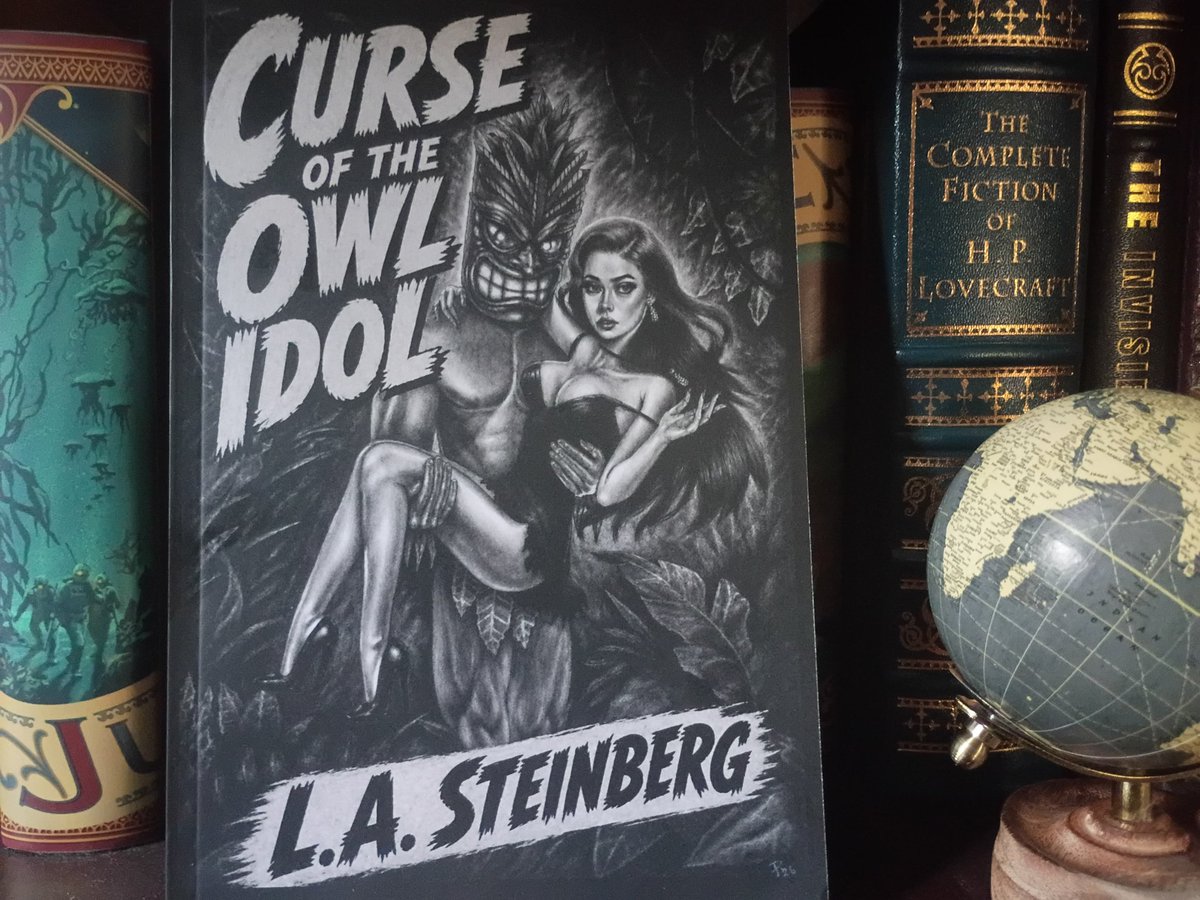 Jessica__Perner's tweet photo. Get your copy of L.A. Steinberg's book Curse of the Owl Idol now on Kindle or Amazon. (I drew the cover art 😄) #BookTwitter #BookReviews #BookWorm #MustRead https://t.co/4HSEHENbHZ