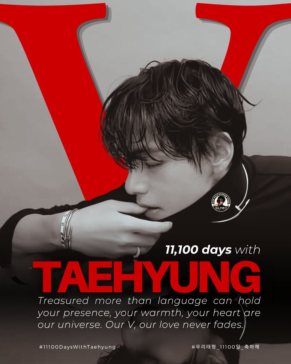 VstreamPH2's tweet photo. Loved beyond limits—your smile, your song, your heart are our forever. Our V, our love shines always.

#11100DaysWithTaehyung
#우리태형_11100일_축하해 https://t.co/3z00zO9h51