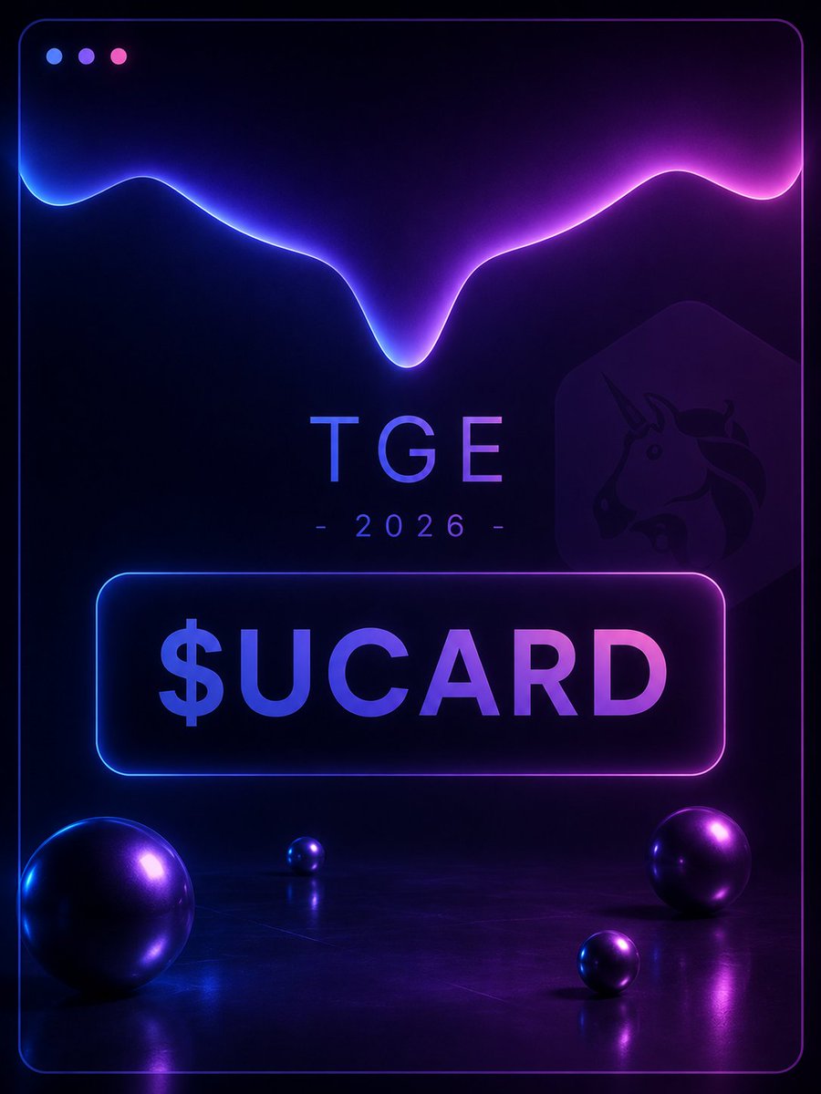 uCards_'s tweet photo. $UCARD TGE coming soon.

Membership-gated virtual cards. On @ethereum. Via @Uniswap.

The card is the surface. The wallet stays private.

https://t.co/tXWU5yAdTH https://t.co/kaCK4jlcif