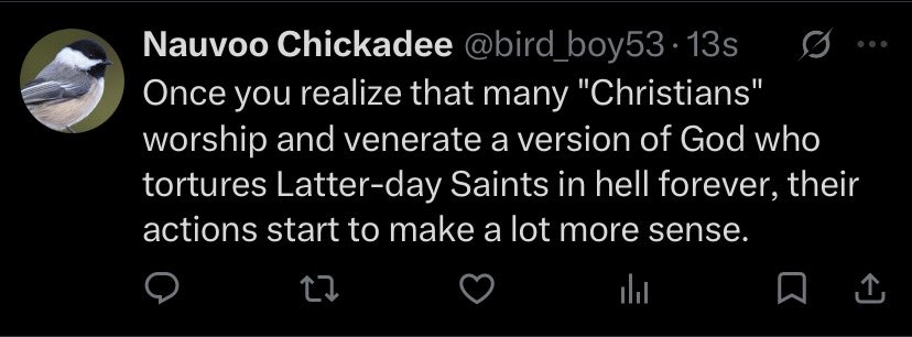 Nauvoo Chickadee tweet media