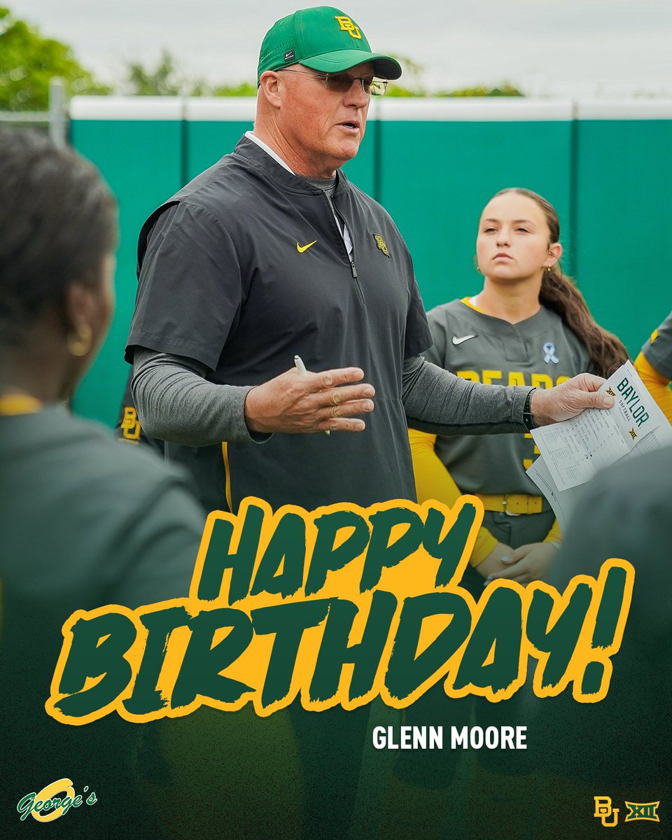BaylorSoftball's tweet photo. 🎉 Join us in wishing Coach @BUMoore a big happy birthday! 🥳

#SicEm🐻🥎 https://t.co/O4MEHhXVYJ