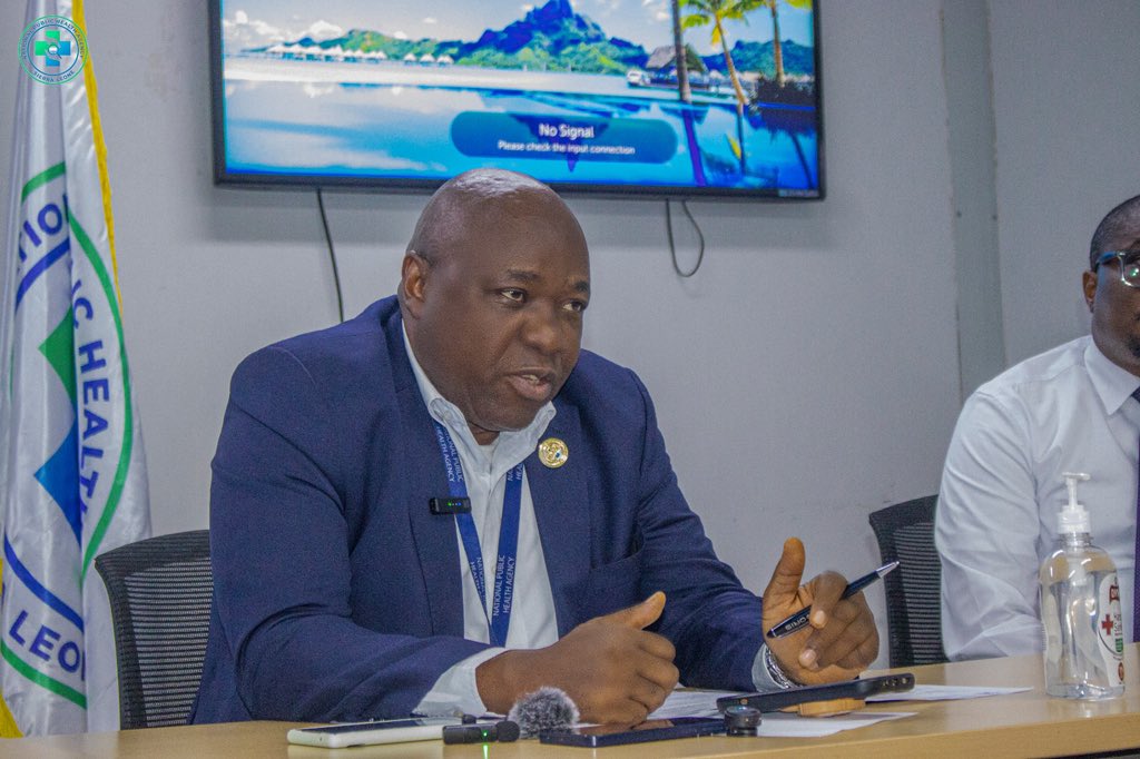 npha_sl's tweet photo. “Our preparedness is not reactive; it is built on the hard lessons of 2014–2016.” — Prof. Foday Sahr, Executive Director of NPHA.  

Sierra Leone is on high alert, with strengthened surveillance, border screening, and rapid response systems fully active. https://t.co/ILwz10UqoG