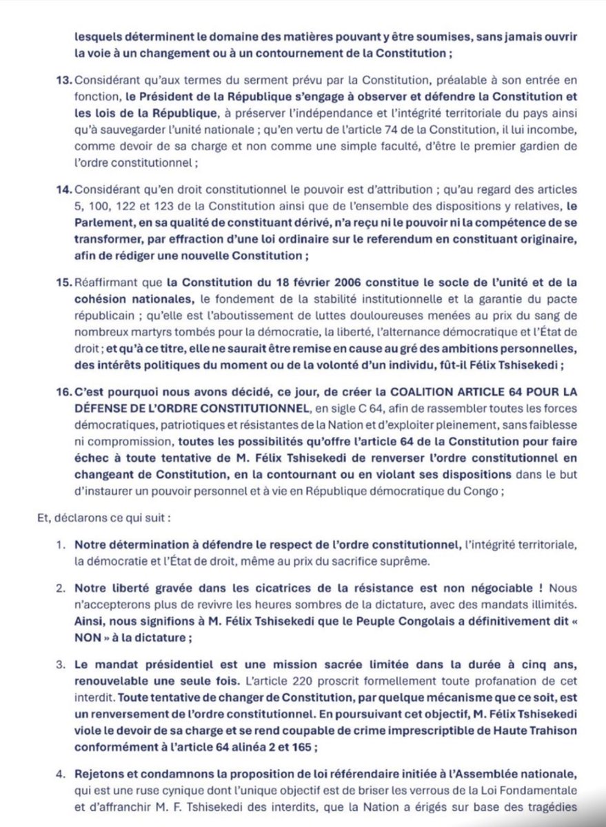 coalitionlamuka's tweet photo. Que Vive la Constitution du 18 février 2006 ! https://t.co/RqTnDFw4RO