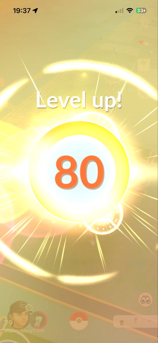 TrainerSnakeyJ's tweet photo. Level 80!

What am I supposed to do now 🥸

#PokemonGO https://t.co/PdNtYaDaRi