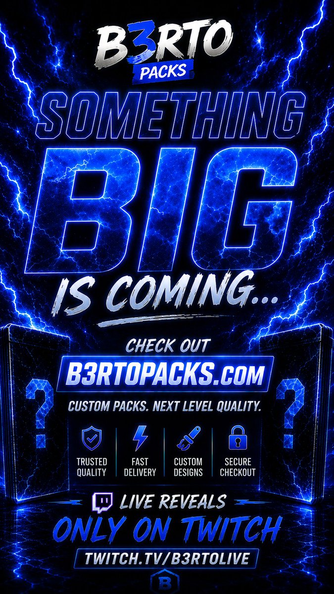 B3RTOLive's tweet photo. Come get your packs, come see the website. COME AND COLLECT YOUR CARDS.
https://t.co/t3vZ3hsZDg
https://t.co/Un7GKzDZGn https://t.co/1BPcPpMmEy