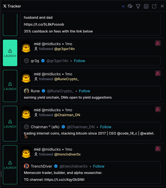 midlucks's tweet photo. Sneak peek at @TradingTerminal’s upcoming built-in token launcher competing with @gmgnai's Cooking deployer.

Built with the X tracker, featuring:
- Bundle/snipe options
- Vamping tokens
- Auto ticker generation
- Quick text selection to launch https://t.co/laorUYh6VX