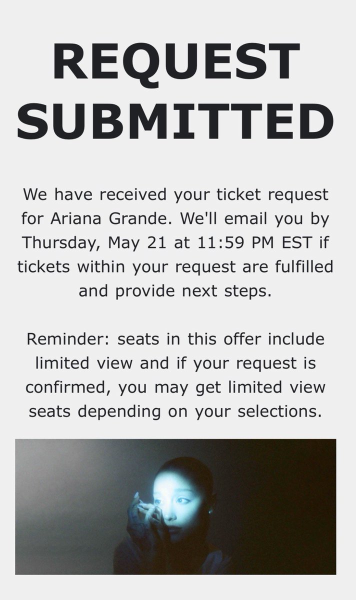 ariana grande ticket resale ⋆˙⟡ tweet media