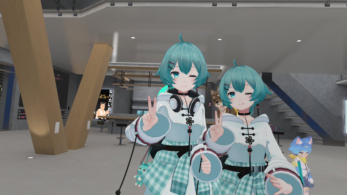 DonCalvo1870999's tweet photo. 素敵なこねりさんとかたりさん。
マジカルミラクルバニータイム（本当）とか。
俺たちがびわピーだ（嘘）とか。 https://t.co/vmPJ8ef320