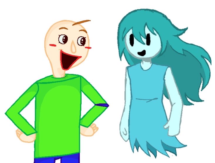 Beav0wl's tweet photo. Me and my bf drew baldi and spooky #bbieal #sjsm https://t.co/DlgRagMJJL