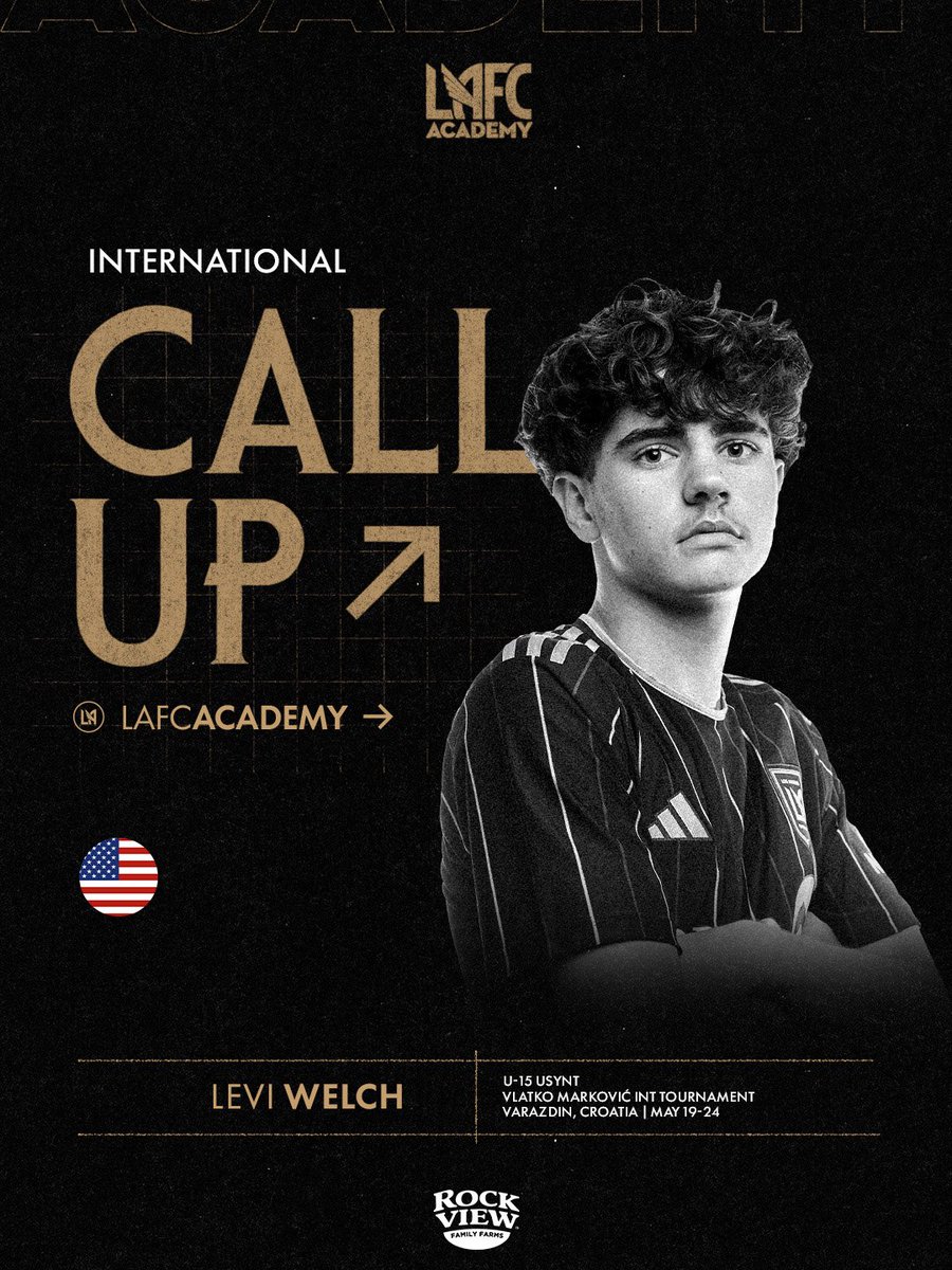 LAFCAcademy's tweet photo. Answering the call 🇺🇸

Three of our players have been called up to respresent the @usynt U-15’s.

#LAFC | @RockviewFarms https://t.co/QYwR4ztvyk